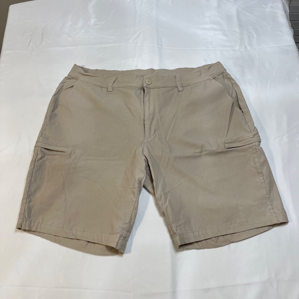 Willit Men's Cargo Hiking Shorts Size 40 Khaki Stretch Performance Outdoor Golf